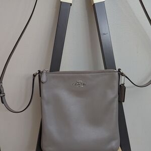 Coach Gray Leather Crossbody Bag